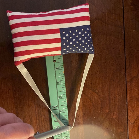 🎉HP🎉Handmade Vintage American Flag Ornament - Picture 5 of 5